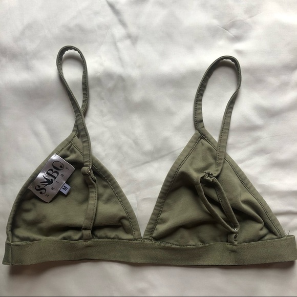 ❤️Sabo Skirt Geeen Bralette Bra Size M - Picture 2 of 3